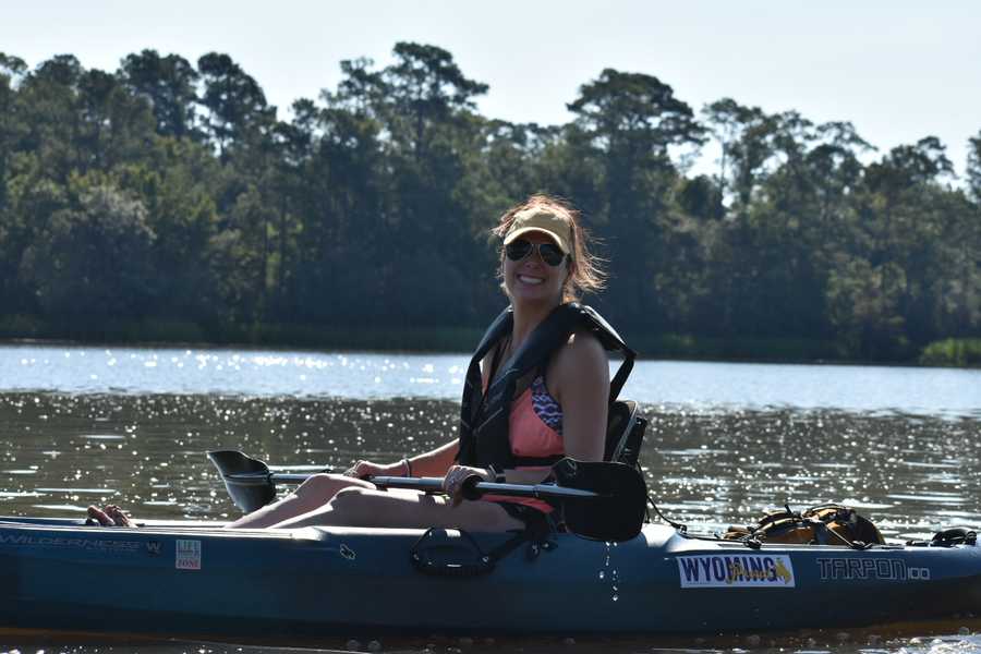 happy kayaker by Tara Nicole Bryant