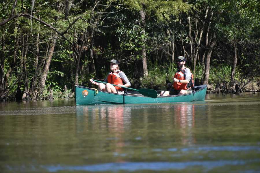 tandom canoeists by Tara Nicole Bryant