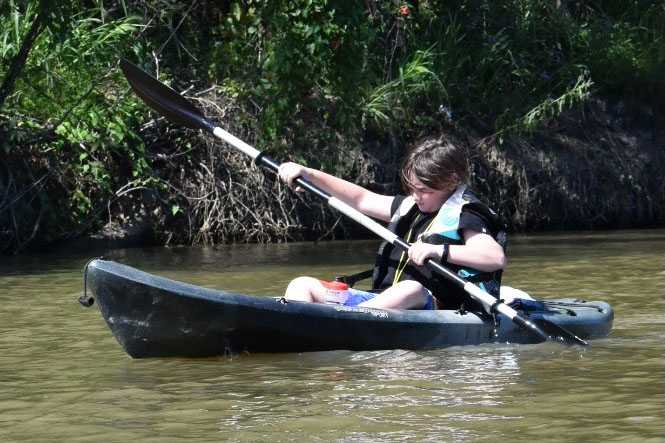 kayaker forward stroke