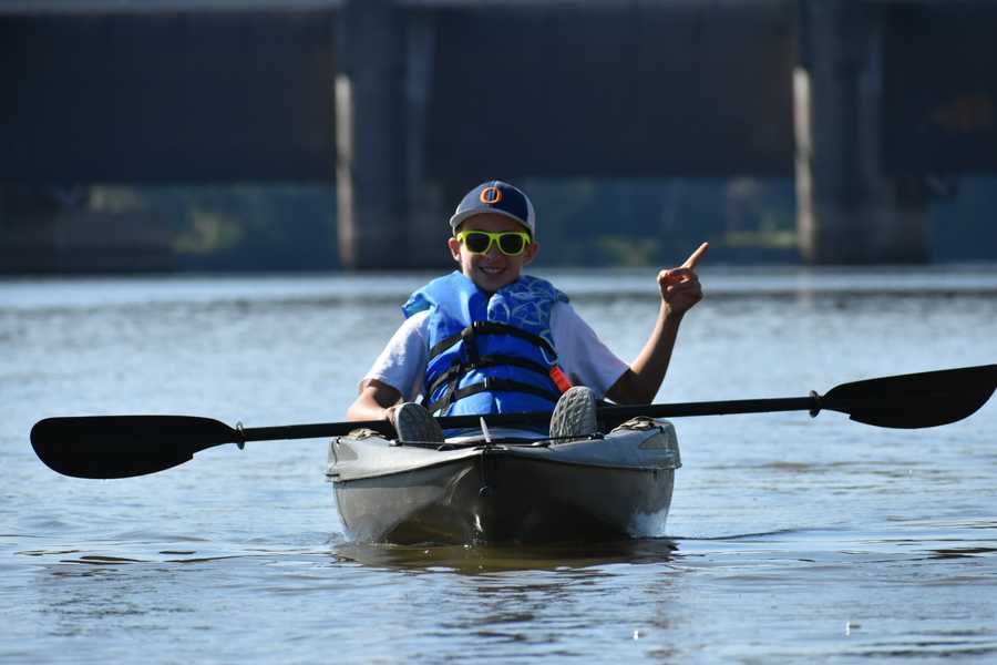 kayaker pointing by Tara Nicole Bryant